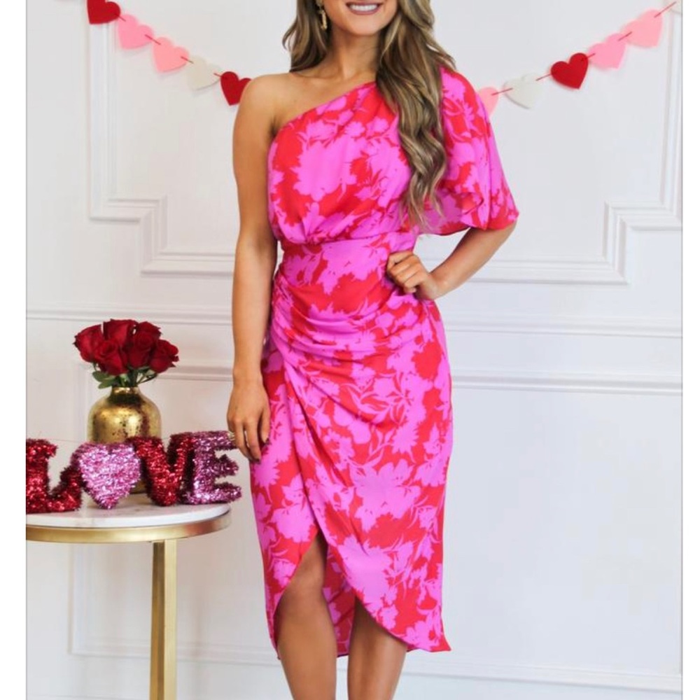 BACK TO YOU MIDI DRESS: FUCHSIA/RED 💗💗💗